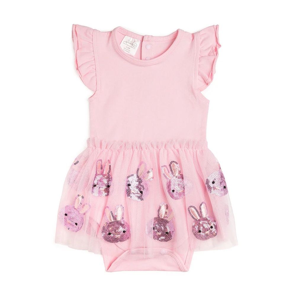 Bunny Short Sleeve Tutu Dress